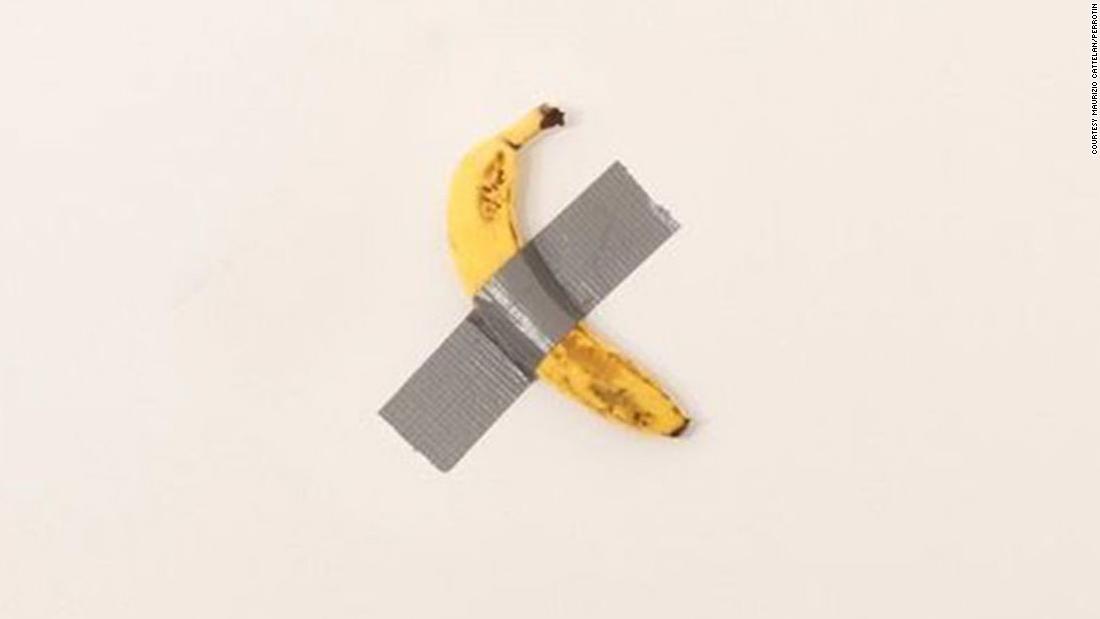 Art Basel Miami: Banana works by artist Maurizio Cattelan selling for $120,000