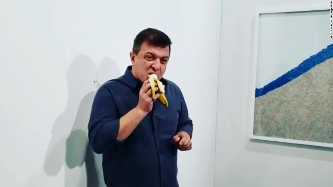 Man who ate the $120,000 banana art installation says he isn't sorry and did it to create art